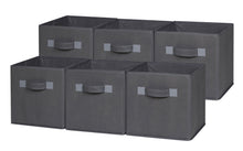 Load image into Gallery viewer, Foldable Cloth Storage Cube, Grey (4 or 6 pack)