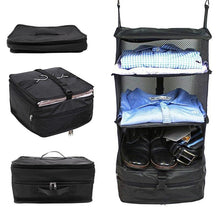 Load image into Gallery viewer, 3 Layers Luggage System Suitcase Organizer Bags Packable Hanging Travel Shelves & Packing Cube Organizer