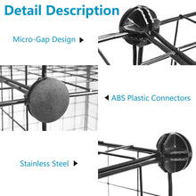 Load image into Gallery viewer, Best tespo wire cube storage shelves book shelf metal bookcase shelving closet organization system diy modular grid cabinet 12 cubes