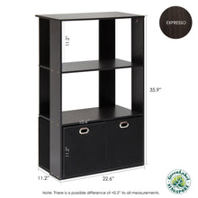 Load image into Gallery viewer, Furinno 3-Tier Organizer 13234EX/BK