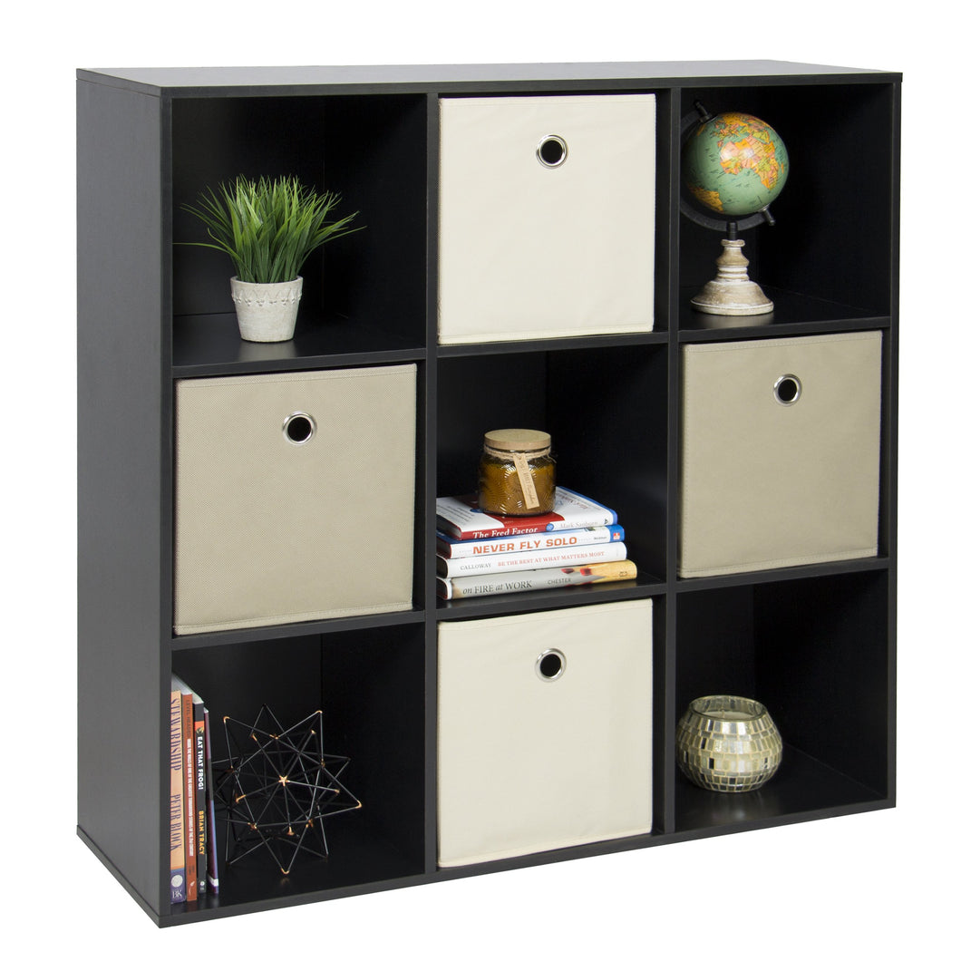 9-Cube Bookshelf Storage Display w/ Removable Panels