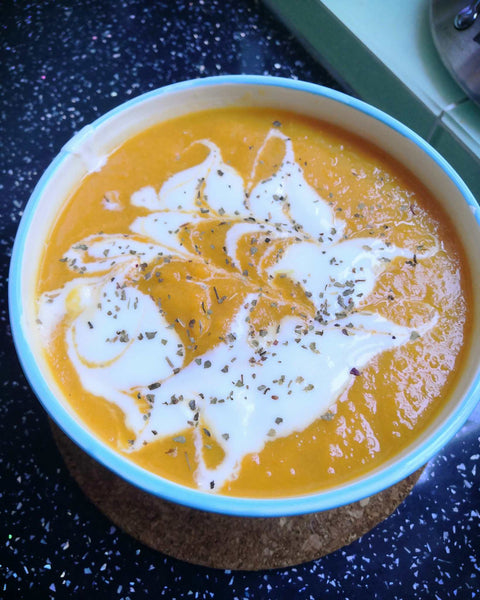 Carrot and sweet potato soup