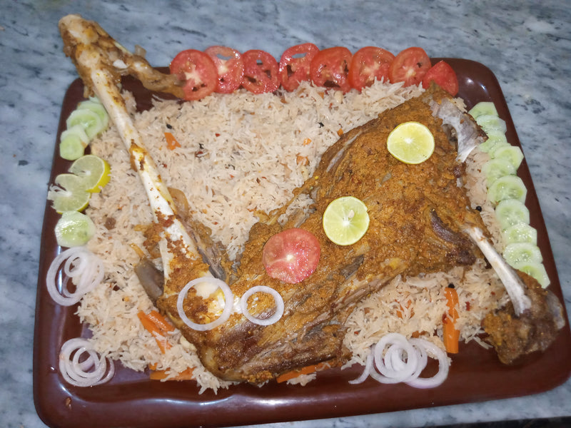 Mutton leg( raan) roast| kabuli pulao| bakra eid special recipe