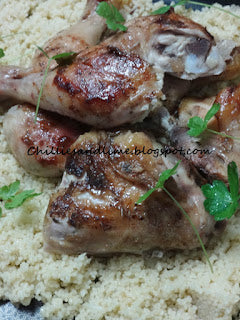 Spatchcocked Roast Chicken With  Couscous