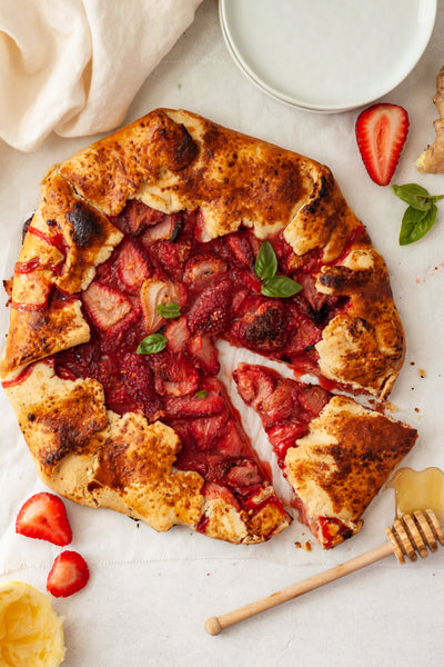 Strawberry Honey Ginger Galette