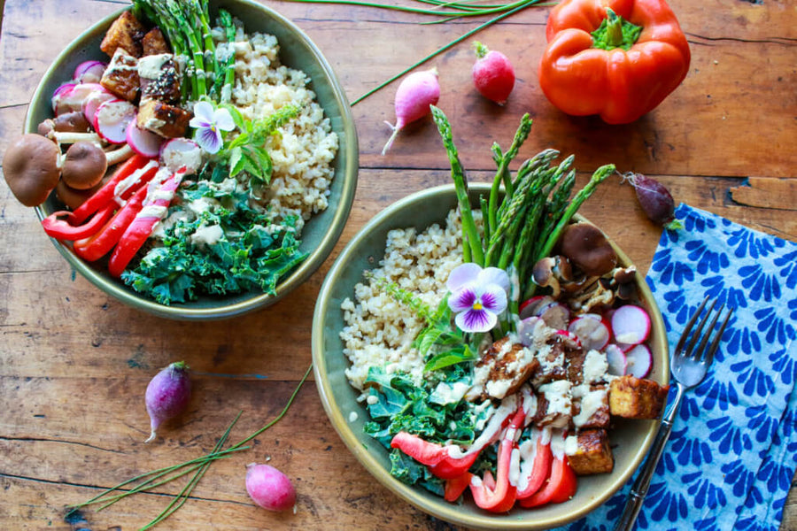Sesame Tempeh Grain Bowl