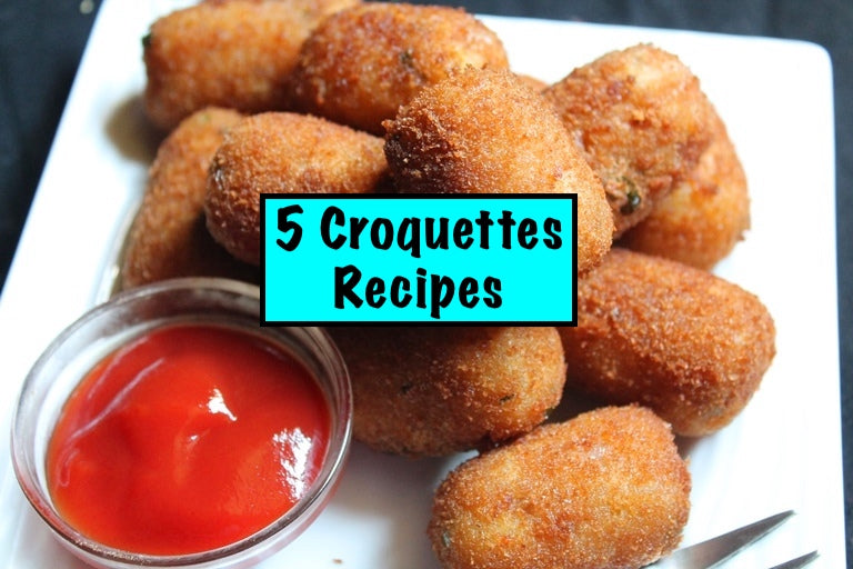 A croquette is a small cylinder of food consisting of a thick binder combined with a filling, which is breaded and deep-fried, and served as a side dish, a snack, or fast food worldwide