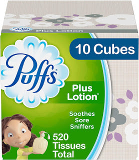 Amazon has these Puffs Plus Lotion Facial Tissues (10 Cubes, 52 Tissues per Box = 520 Tissues Total) for ONLY $10.70-$11.96 Shipped!!!