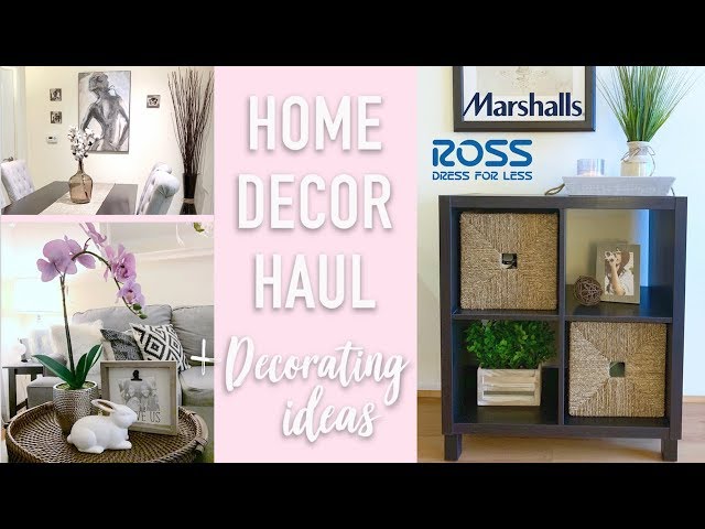 HUGE CHEAP home decor haul from ROSS & Marshalls + DECORATE WITH ME! I show you how I put styles together by mixing and matching + how I use the ...