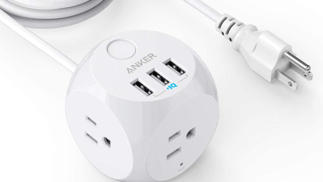 Grab the $16 PowerPort Cube and Get all of Those Charging Cables Under the Desk