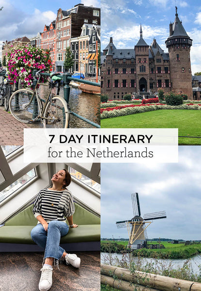An easy 7 Day Netherlands Itinerary with a printable road trip route