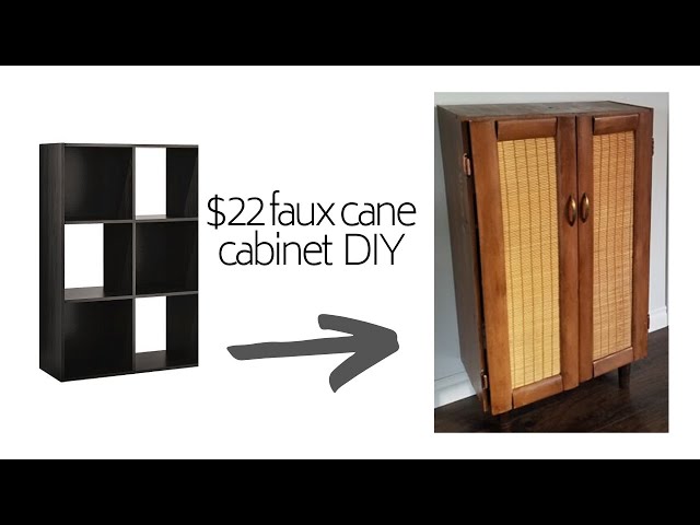 In this DIY video I show you how I took my black cube organizer and turned it into an amazing boho faux cane cabinet