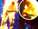 Britain’s Got Talent viewers SLAM 'ridiculously dangerous’ stunt which saw man set himself on FIRE