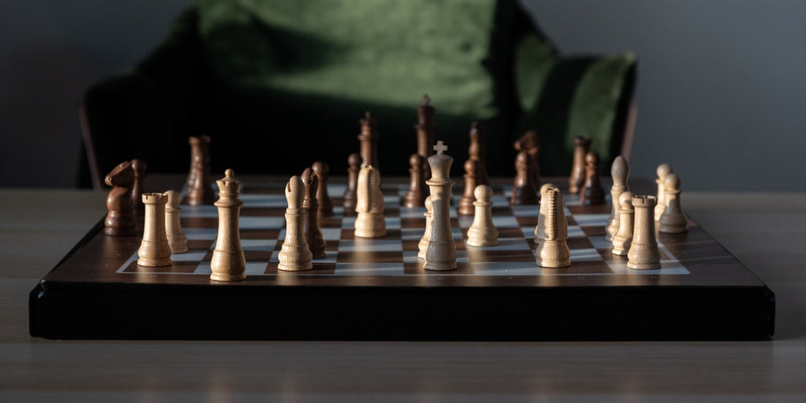 Check out this new connected self-moving robotic chess board with color-coded coaching