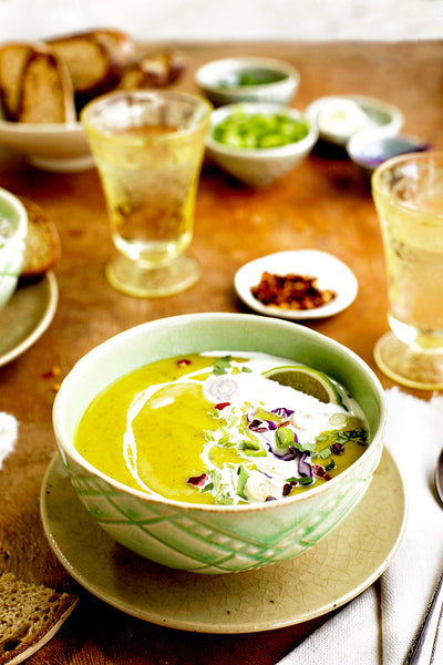 Red Lentil Cilantro Coconut Soup
