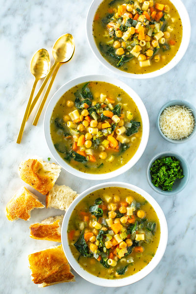 Hearty Chickpea Soup {Stovetop or Crockpot}