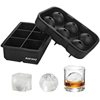 Ankway Large Ice Cube Trays Silicone Set of 2 only $4.95