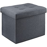 Ottoman Small Footstool Rectangle Bench Cube (14"D x 17"W x 13"H) only $14.29