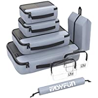 8-Set Travel Cube Luggage Organizers with 2 Toiletry Bags only $14.00