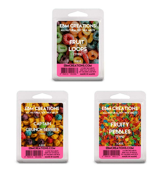 3 Pack Fruity Cereal Wax Melts