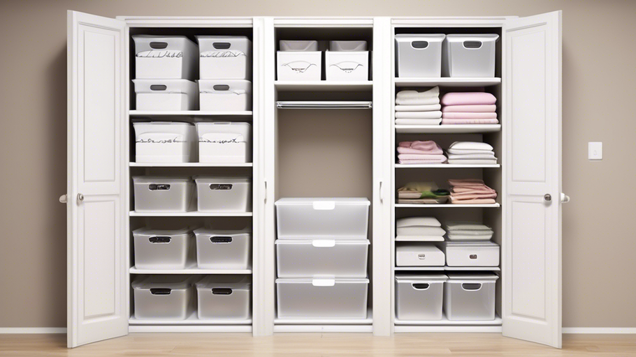 Maximize Space: Closet Shelf Bins for Organization
