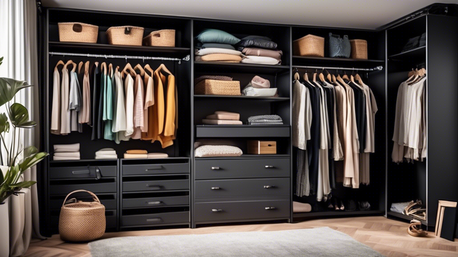 Organize in Style with Black Closet Organizers