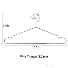Load image into Gallery viewer, Buy yikalu clothes hangers 40 pack stainless steel heary duty metal hangers wire hangers coat hangers ultra thin for closet wardrobe 16 5 inch