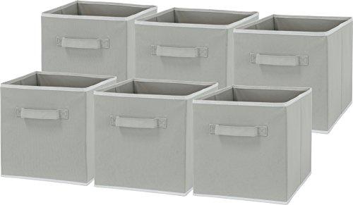 - Simplehouseware Foldable Cube Storage Bin, Grey