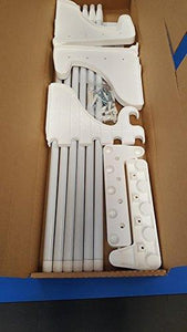 Shop for ez shelf diy expandable closet kit 2 closet shelf rods units and 2 end brackets each unit 40 in to 74 in white