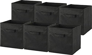 - Simplehouseware Foldable Cube Storage Bin, Black