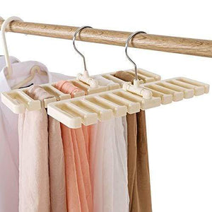 Order now gano zen sturdy plastic tie belt scarf rack organizer closet wardrobe space saver belt hanger with metal hook