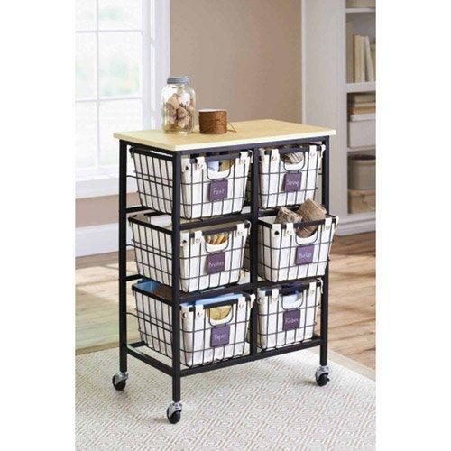 Get deluxe closet organizer cart on wheels this heavy duty metal construction closet storage system has 6 drawers with canvas liners top quality storage for your closet craft office or really anywhere store and organize anything
