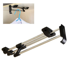 Load image into Gallery viewer, Top zjchao heavy duty retractable closet pull out rod wardrobe clothes hanger rail towel ideal for closet organizer polished chrome 30cm 11 8 inches