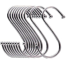 Load image into Gallery viewer, Related 24 pack esfun round s shaped hooks 4 inch hangers for kitchen bathroom bedroom closet rod and office