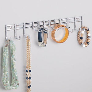 Latest bochens closet wall mount metal accessory organizer and storage center modern slim holder for women and men ties belts scarves sunglasses watches