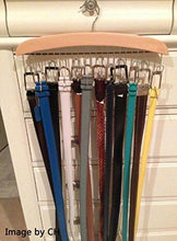 Load image into Gallery viewer, Discover the ohuhu belt hanger 24 belt racks hardwood homeware closet accessories organizers 2 pack