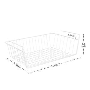 Selection under shelf basket ace teah 4 pack under shelf rack wire rack under shelf storage organizer saving spaces for pantry cabinet closet white