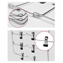Load image into Gallery viewer, Budget wth shopping go pants hangers sturdy s type stainless steel trousers rack 5 layers multi purpose closet hangers magic space saver storage rack perfect pants towel scarf etc 3