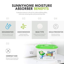 Load image into Gallery viewer, Try sunny home moisture absorber for home odor eliminator dehumidifier and deodorizer for closet bathroom kitchen and more 16 pk