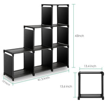 Load image into Gallery viewer, Budget tomcare cube storage 6 cube closet organizer shelves storage cubes organizer cubby bins cabinets bookcase organizing storage shelves for bedroom living room office black