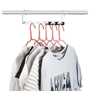 Top rated closet space saving hangers for clothes pants 10 5 inch metal wonder hangers stainless steel magic cascading hanger updated hook design closet organizer hanger