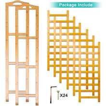 Load image into Gallery viewer, The best anko bamboo shoe rack natural bamboo thickened 6 tier mesh utility entryway shoe shelf storage organizer suitable for entryway closet living room bedroom 1 pack