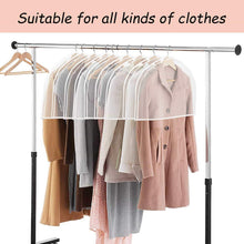 Load image into Gallery viewer, Order now keegh garment shoulder covers bagset of 12 breathable closet suit organizer prevent clothes shoulder from dust 2 gusset hold more coats jackets dress