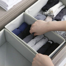 Load image into Gallery viewer, Home diommell foldable cloth storage box closet dresser drawer organizer fabric baskets bins containers divider with drawers for baby clothes underwear bras socks lingerie clothing set of 12 grey 444
