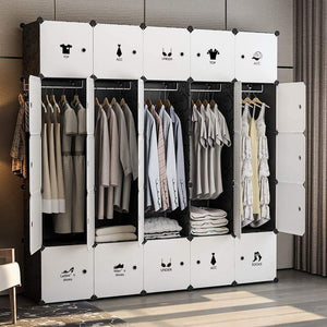 Online shopping george danis portable wardrobe clothes closet plastic dresser multi use modular cube storage organizer bedroom armoire black 18 inches depth 5x5 tiers