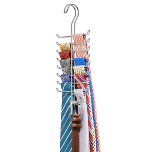 Budget interdesign classico vertical closet organizer rack for ties belts chrome 06560
