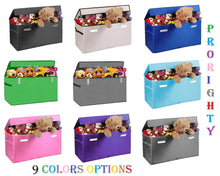 Load image into Gallery viewer, Results prorighty collapsible toy chest for kids xx large storage basket w flip top lid toys organizer bin for bedrooms closets child nursery store stuffed animals games clothes purple