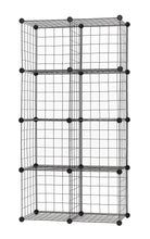 Load image into Gallery viewer, Exclusive finnhomy 12 storage cubes multi use diy wire grid organizer closet organizer shelf cabinet wire grids panels garage storage rack sets shelving units for books plants toys shoes clothes black