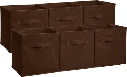 AmazonBasics Foldable Storage Cubes - 6-Pack, Navy