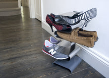 Load image into Gallery viewer, Results j me nest freestanding shoe rack shoe organizer keeps shoes boots sneakers and sandals off the floor a great shoe storage solution for your entryway living room bedroom or closet